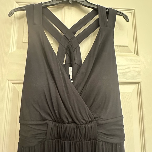 Soma Charcoal Backless Dress - Picture 1 of 7